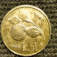 "Moneta da 1 lira italiana Arancia del 1946"