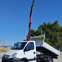 IVECO Daily 35C15 gru + ribaltabile trilaterale