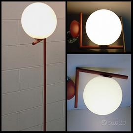 FLOS SERIE IC - 1 WALL- 1 FLOOR BURGUNDY 