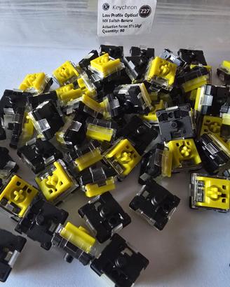 Set di interruttori Keychron basso profilo Banana