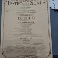 volantino opera Otello Teatro alla Scala 