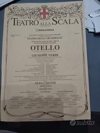 volantino opera Otello Teatro alla Scala 
