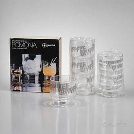 Set  6 bicchieri Pomona design Ambrogio Pozzi