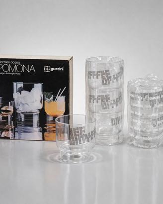 Set  6 bicchieri Pomona design Ambrogio Pozzi