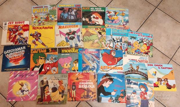 45 giri dischi cartoni animati LEGGERE LISTA