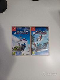 2 giochi Nintendo Switch Snow Moto Acqua Moto