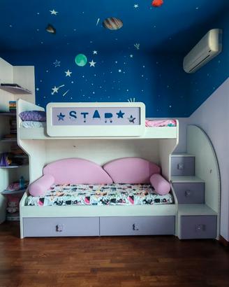 Letto a castello con materassi