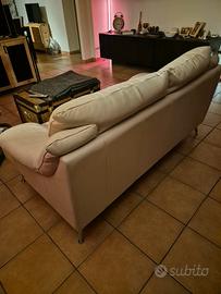Divano Divani&Divani in pelle doppia seduta