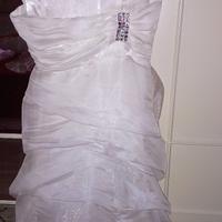 Abito donna con stola tg s / m bianco