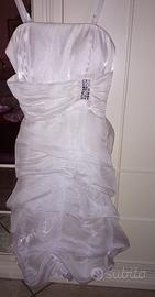 Abito donna con stola tg s / m bianco