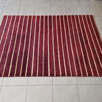 Tappeto da salotto moderno rosso circa 180x120cm