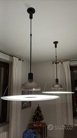 Coppia lampade Frisbi Floss by Achille Castiglioni