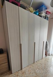 Cameretta ARMADIO 6 ANTE con Scrivania e Scarpiera