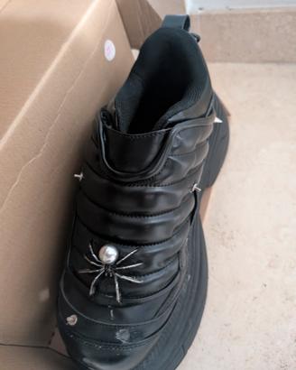 Scarpe Black Custom Goth Y2K - HomeMade