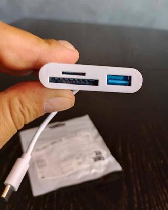 Adattatore Hub USB - C 3 in 1 - NUOVO