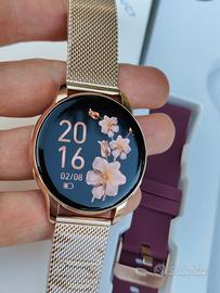 Smartwatch Donna color Oro Nero con Chiamate Nuovo