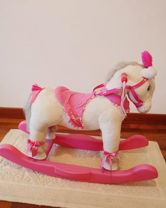 cavallino a dondolo Barbie 