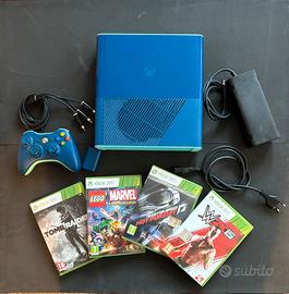 Xbox 360 limited edition blu completa di 4 giochi