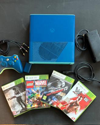 Xbox 360 limited edition blu completa di 4 giochi