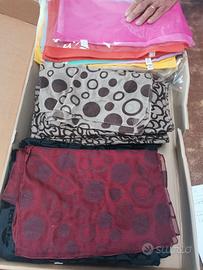 lotto di 100 foulard nuovi in poliestere unisex