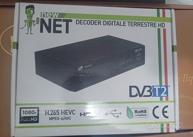 DECODER DIGITALE TERRESTRE HD DVB T2 USB WIFI PLAY