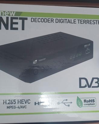 DECODER DIGITALE TERRESTRE HD DVB T2 USB WIFI PLAY