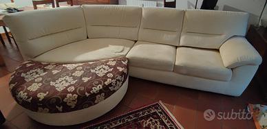 DIVANO POLTRONE & SOFA' BEIGE con Chaise longue