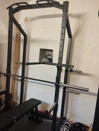 rack professionale + bilanciere 