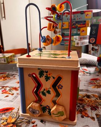 Cubo multi-attività 5-in-1 in legno - Gioco educat