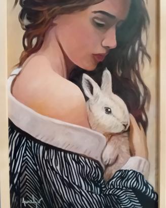 olio su tela applicata su tavola 60x40 