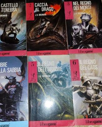 6 libro game Alla corte di re Artù + lupo solitari