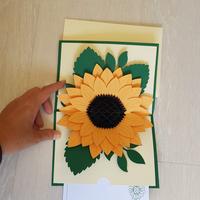 Biglietto 3D Girasole