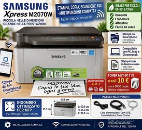 Stampante laser samsung m2070w Wi-Fi
