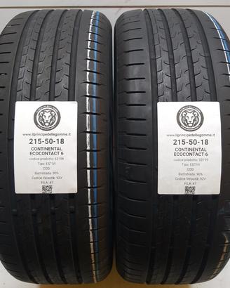 2 GOMME 215 50 18 CONTINENTAL A53199