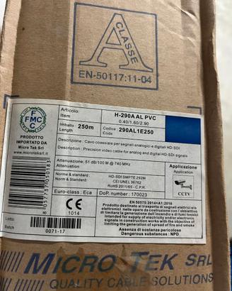 Cavo Coassiale HD-SDI Micro Tek H-290A