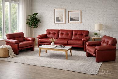 Coronado Tobia Scarpa C&B Italia pelle bordeaux