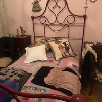Letto in ferro antico con materasso