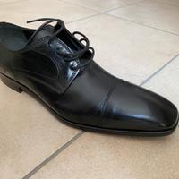 Scarpa uomo elegante nera opaco derby Bagatt 42 43