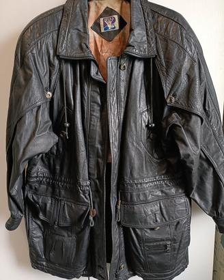 Giacca vintage in vera pelle 