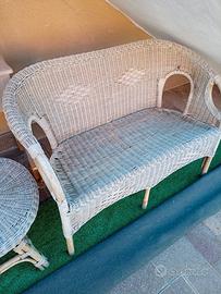  salottino da esterno in vimini 