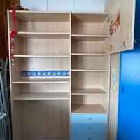 Libreria cameretta Mondo Convenienza con cassetti