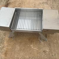 Bbq portatile inox
