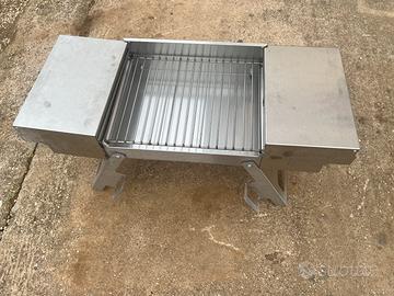 Bbq portatile inox