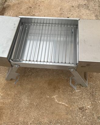 Bbq portatile inox
