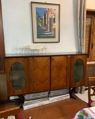 Credenza e Mobile Vetrina Vintage CON SPECCHIO