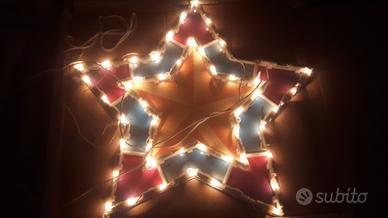 Stella luminosa decorazione natale