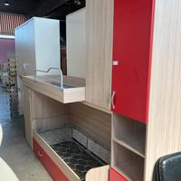 Cameretta a soppalco con 3 letti