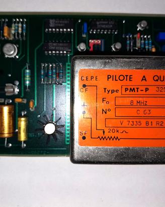 scheda con  TCXO oscillatore 8MHz