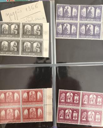 1966 - 1981  Vaticano Quartine Nuove** MNH