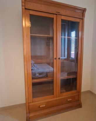 Libreria vetrina in legno 